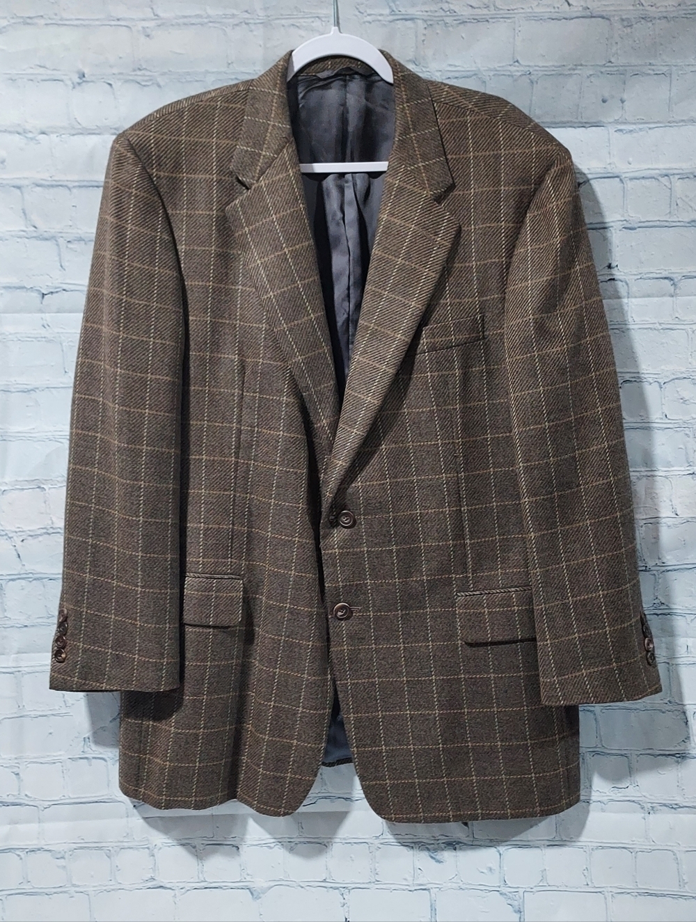 Hickey-Freeman Mens Camel Hair Blazer 44 R Canterbury Business Office